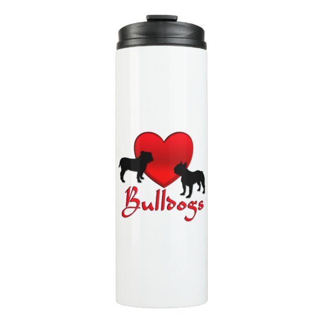 Heart Bulldogs Thermal Tumbler (Front)