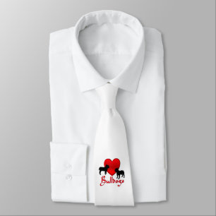 Heart Bulldogs Tie