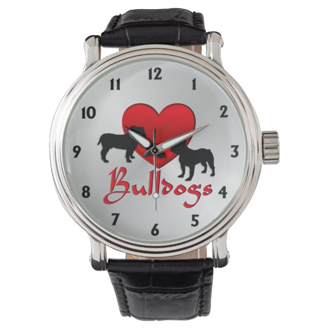 Heart Bulldogs Watch (Front)