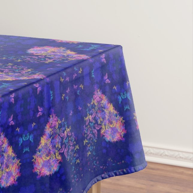 Heart Butterflies Tablecloth (In Situ)