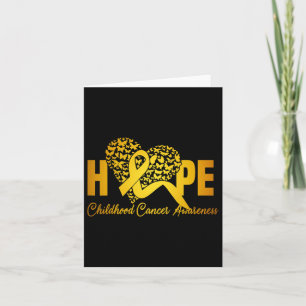 Heart Butterfly Hope For A Cure Childhood Cancer A Card