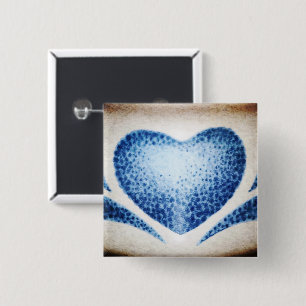 Heart by Shirley Taylor 2 Inch Square Button