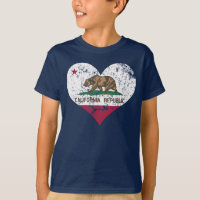 Heart California Republic Flag