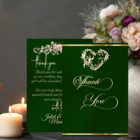 Heart & Calligraphy - Emerald