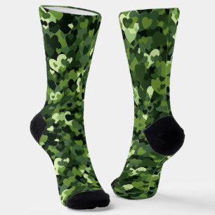 Heart Camouflage Socks