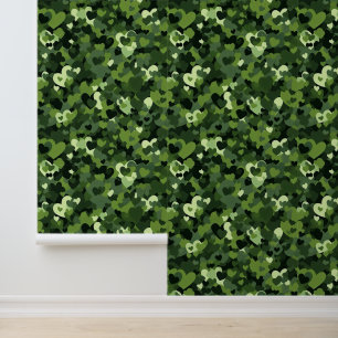 Heart Camouflage Wallpaper