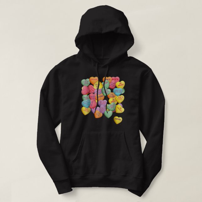 Heart Candy Design Valentine's Day for Men Woman & Hoodie (Design Front)