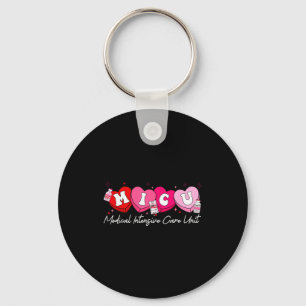 Heart Candy Micu Nurse Valentine's Day Medical Cri Keychain