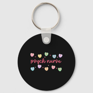Heart Candy Psych Nurse Psychiatry Mental Health V Keychain