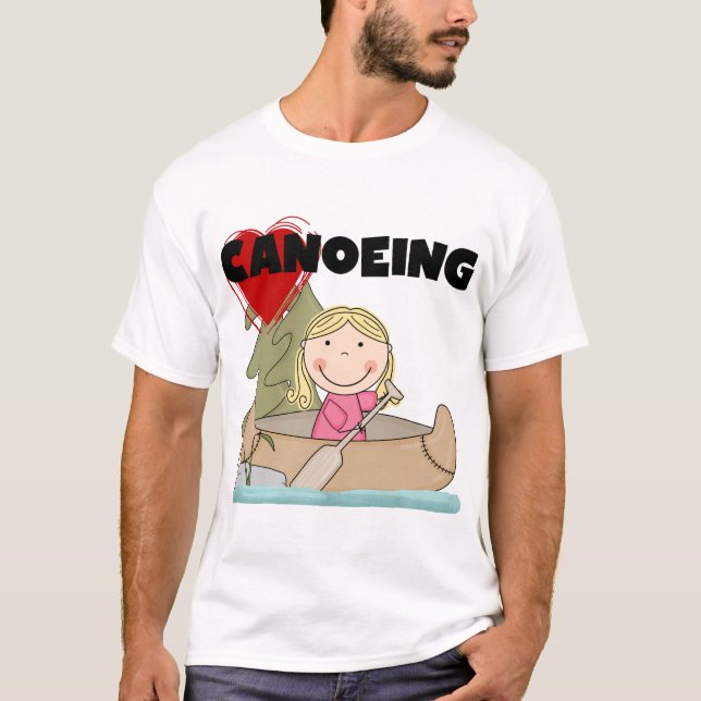 Heart Canoeing Tshirts and Gifts (Front)