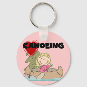 Heart Canoeing Tshirts and Gifts Keychain