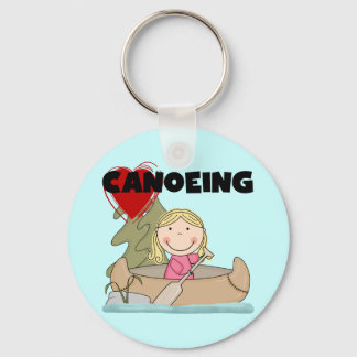 Heart Canoeing Tshirts and Gifts Keychain
