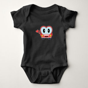 Heart Car Baby Bodysuit