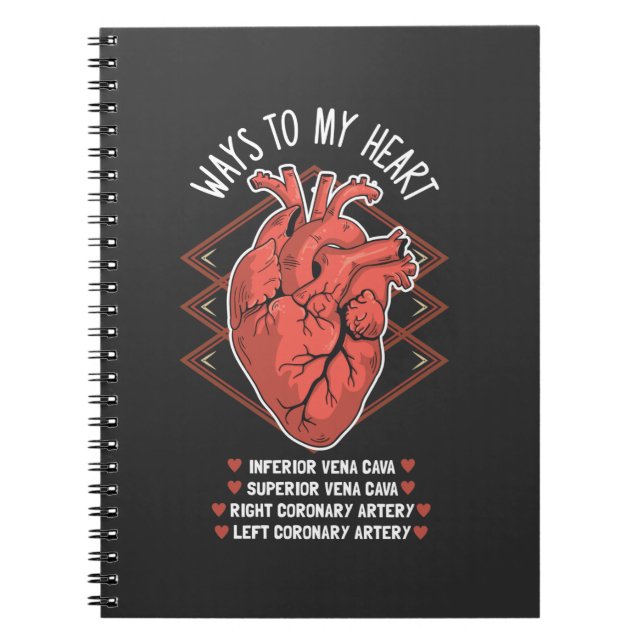 Heart Cardiology Echo Medical Student Cardiologist Notebook (Front)