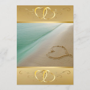 Heart Carved In The Sand Invitation3 Invitation