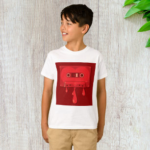 Heart Cassette Tape with Melting Drips T-Shirt