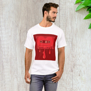 Heart Cassette Tape with Melting Drips T-Shirt