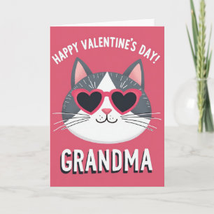Heart Cat Grandma Card