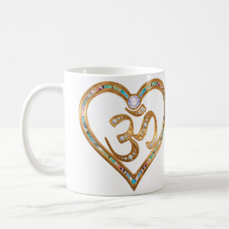 Heart centred in OM Coffee Mug