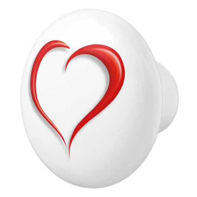 Heart Ceramic Knob (Right)