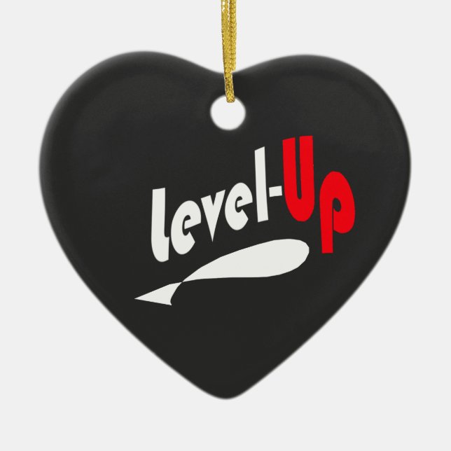 Heart ceramic ornament  (Front)