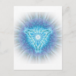 heart chakra (ajna अजन) postcard