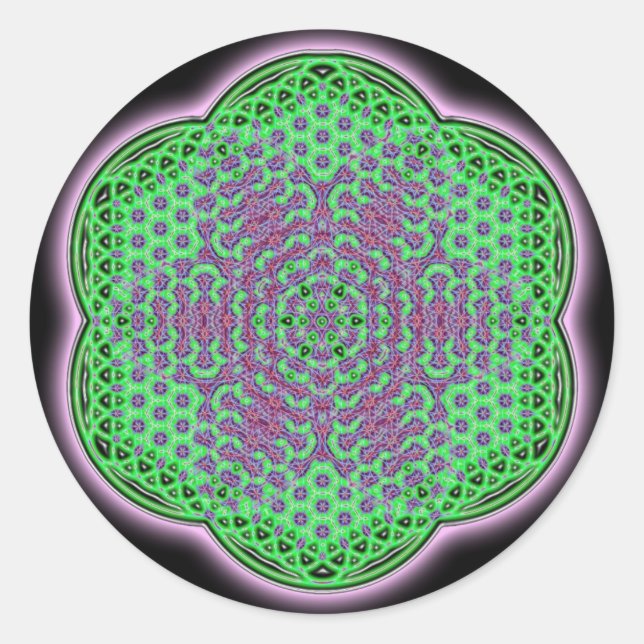 Heart Chakra Classic Round Sticker (Front)