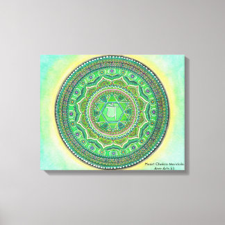 Heart Chakra Mandala Canvas Art