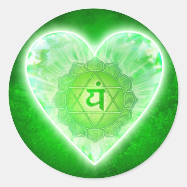Heart Chakra stickers (Front)