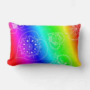 Heart chakra throw pillow