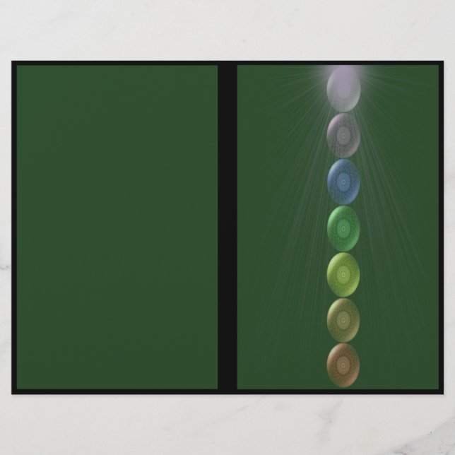 Heart Chakra Tri Fold Brochure Flyer (Front)