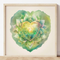 Heart Chakra Watercolor Painting