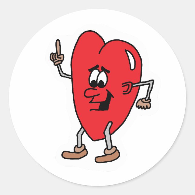 Heart Character Sticker (Front)