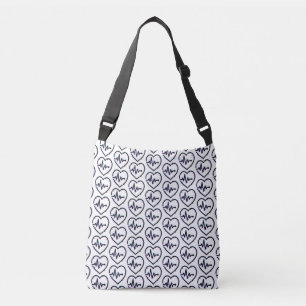 Heart Check All-Over-Print Tote