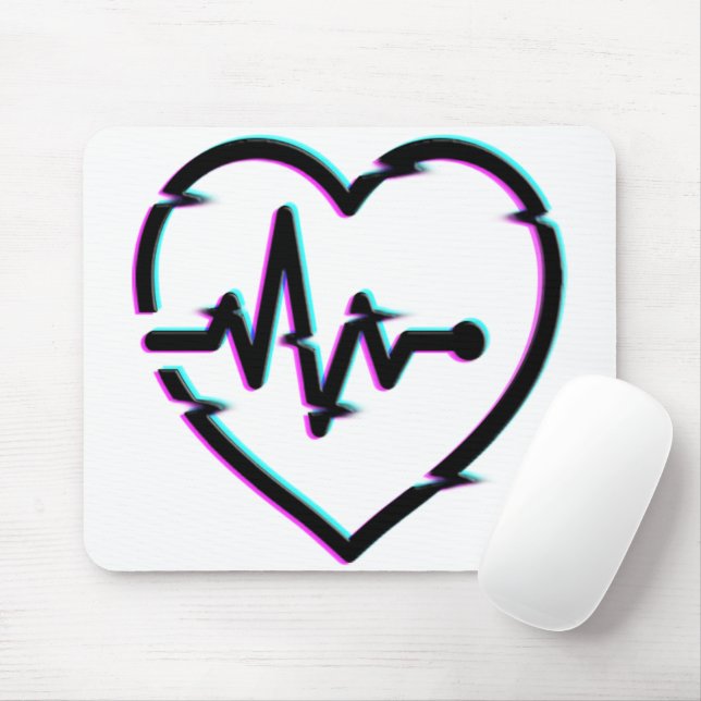 Heart Check Mousepad (With Mouse)