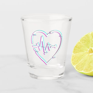 Heart Check Shot glass