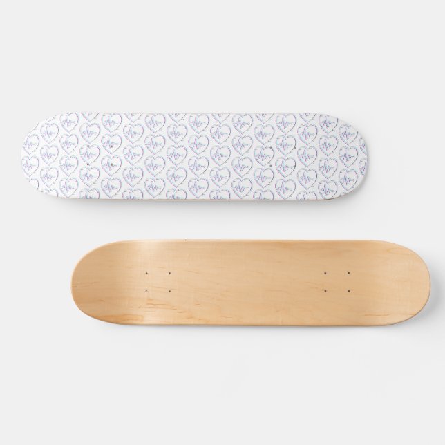 Heart Check Skateboard deck (Horz)