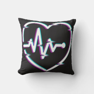Heart Check Throw Pillow