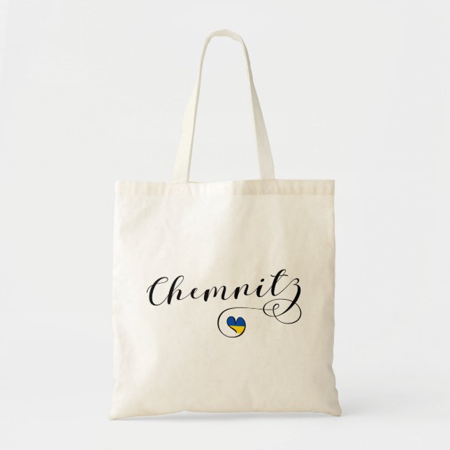 Heart Chemnitz, I Love Chemnitz, Germany Tote Bag (Front)
