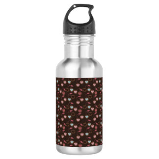 heart cherries brown 532 ml water bottle
