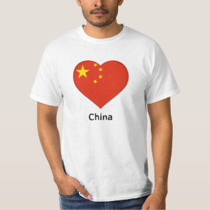 Heart - China Flag T-Shirt