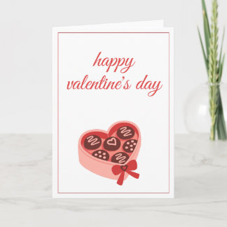 Heart Chocolate Box Sweet Valentine’s Day Holiday Card