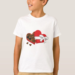 Heart Chocolate Gift Box - Valentine's Day T-Shirt