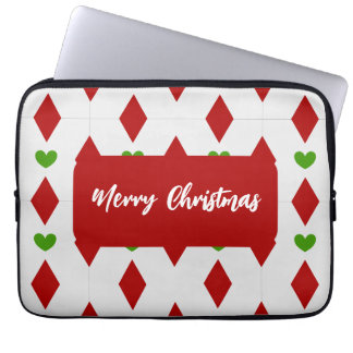 Heart Christmas Laptop Sleeve Festive Laptop Case