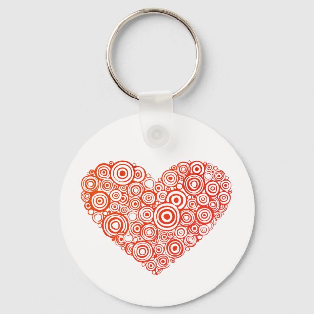 Heart Circles Keychain (Front)