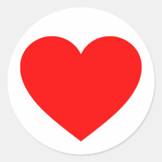 Heart Classic Round Sticker