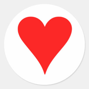 Heart Classic Round Sticker