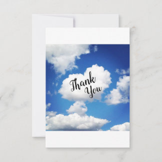 Heart Cloud Baby Shower Thank You Card