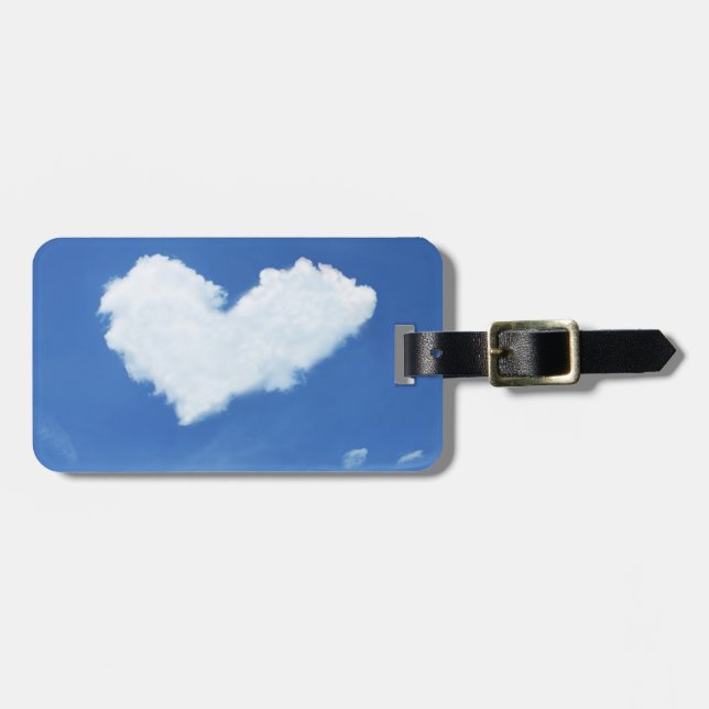 Heart cloud luggage tag (Front Horizontal)