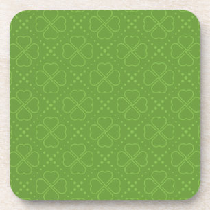 Heart Clover Pattern Coaster
